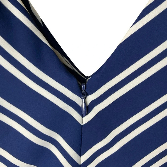 Amanda Uprichard Jumpsuit Navy Stripped SIZE L - Picture 10 of 14